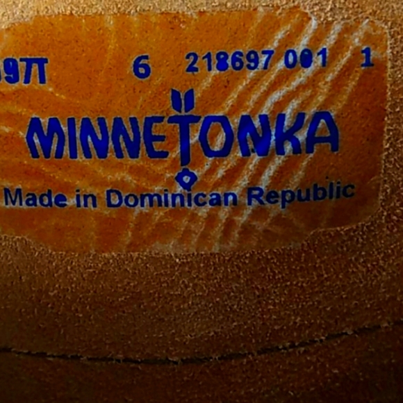 ♥️SOLD!♥Minnetonka Double Fringe Studded Moccasins - Picture 11 of 12